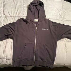 YoungLA charcoal zip-up - brand new, never worn - Men’s M